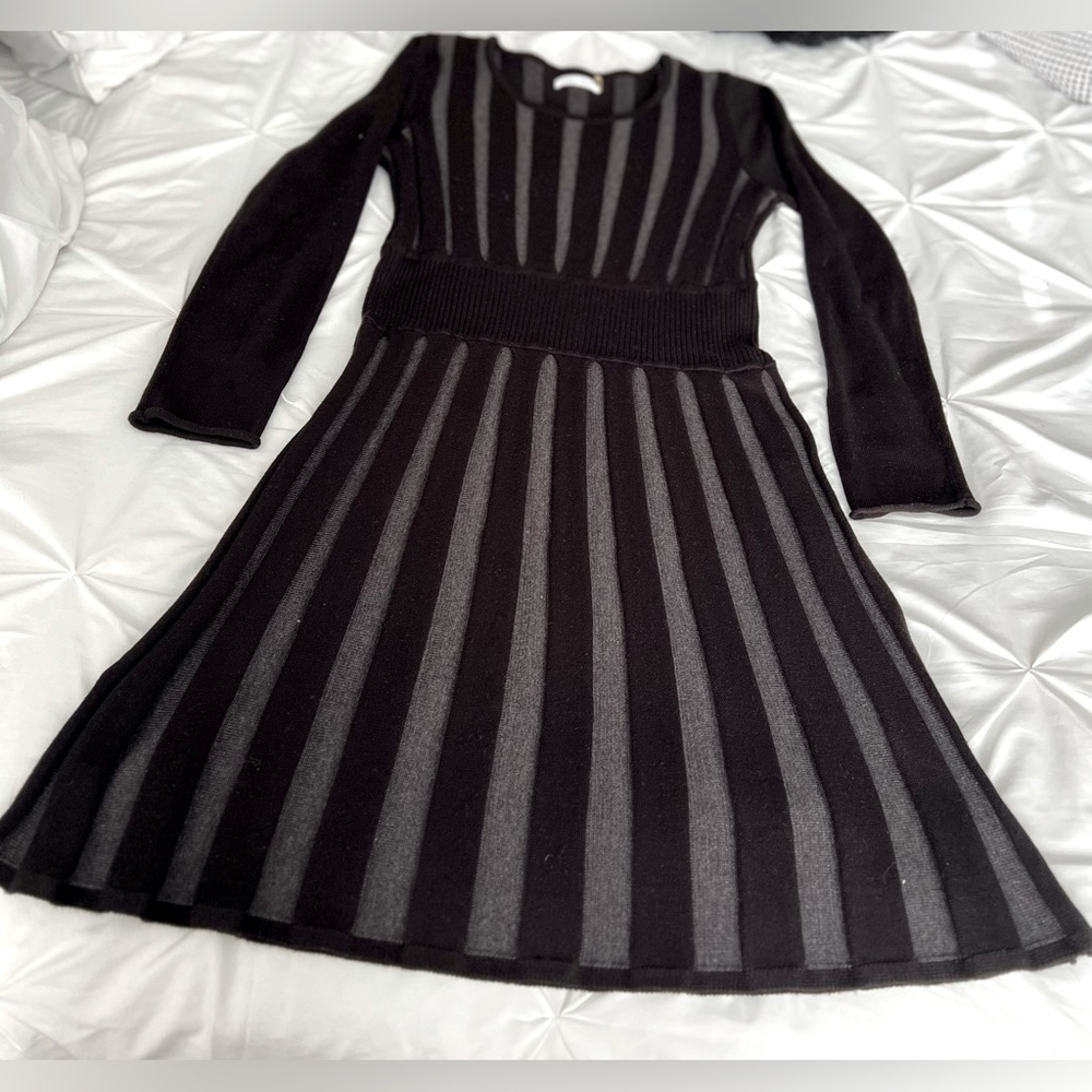 Calvin Klein black/grey flared dress.
